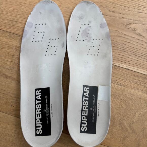 Rare Golden Goose Superstar Iridescent Shimmer Low Top Sneakers EU 40-Mermaid - Picture 10 of 12